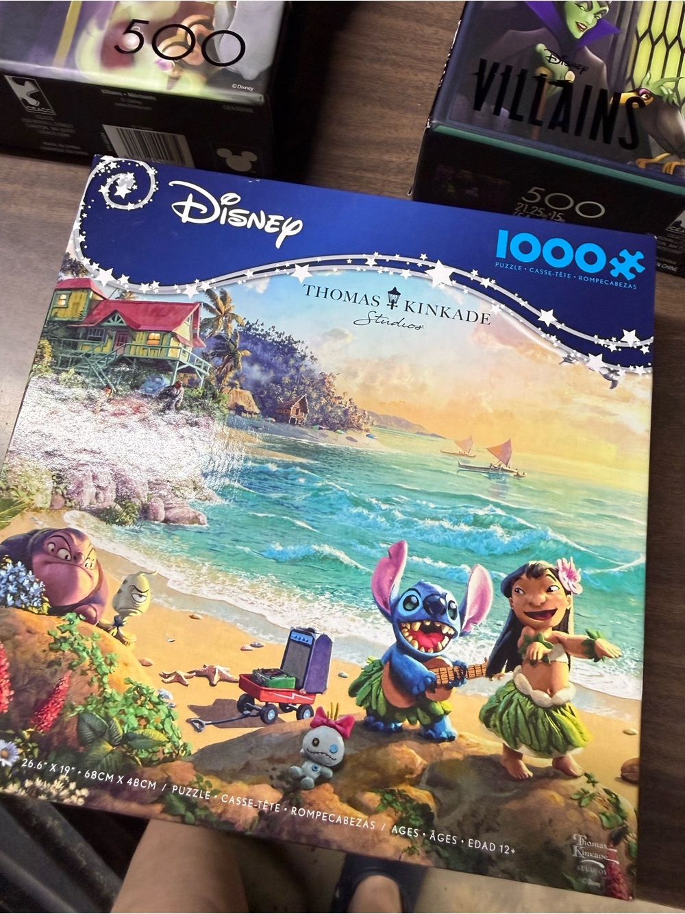 Disney Thomas Kinkade Studio Lilo & Stitch Beach Puzzle - Blue, Green, Yellow
